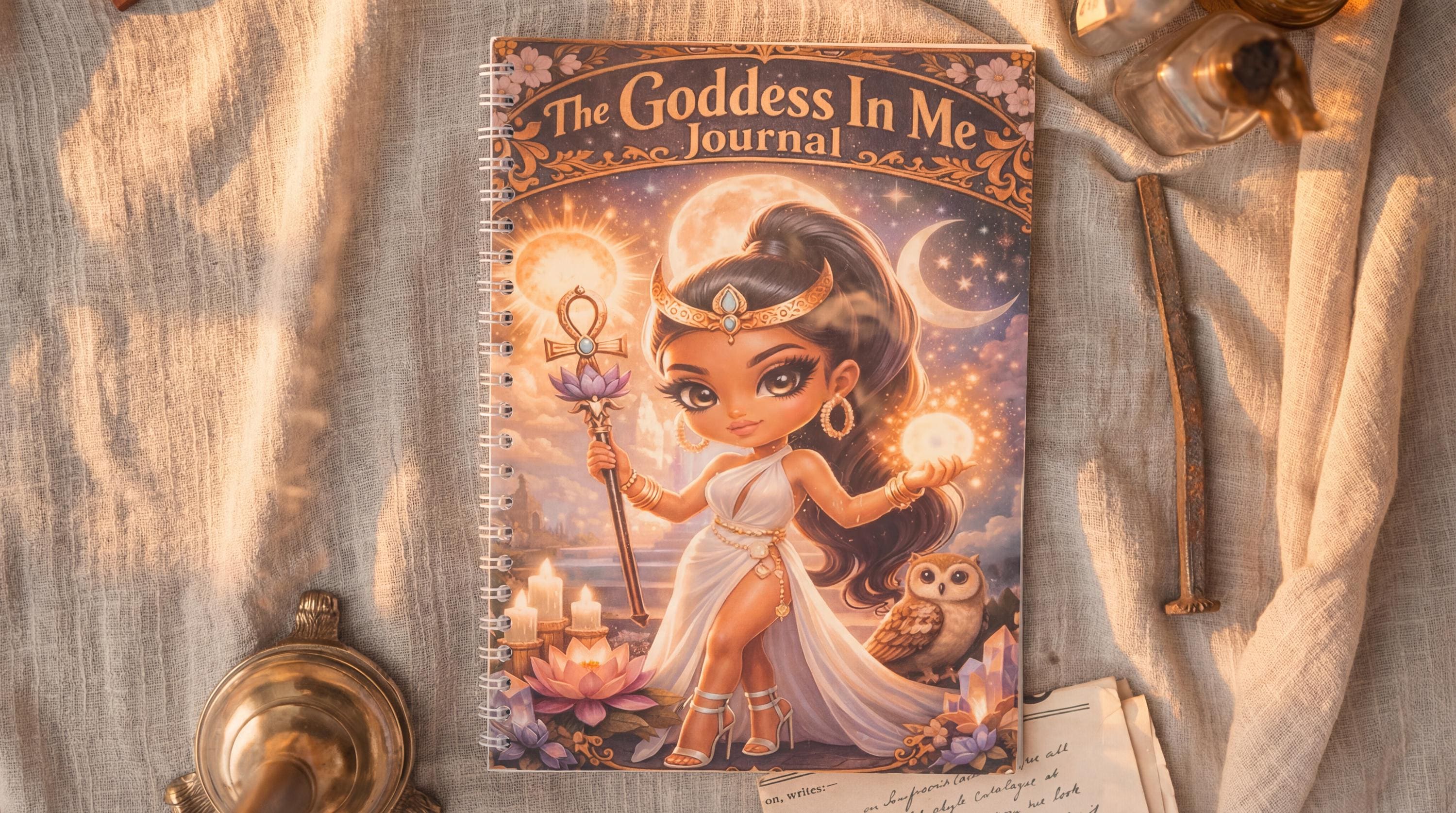 Goddess Tarot Journal | 30-Day Healing, Reflection, Intuition Prompts